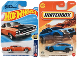 Hot Wheels 1970 Custom/Personnalisé Plymouth Road Runner And Matchbox 2023 Subaru Outback Wilderness