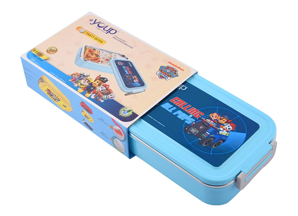 Youp Paw Patrol Tasty Bites Lunch Box with Spoon Blue