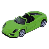 Road Burner Diecast Metal Racers Pull back car Green