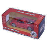 Road Burner Diecast Metal Racers Pull back car Red Type 1