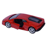 Road Burner Diecast Metal Racers Pull back car Red Type 2