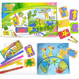 Imagimake Stamp Art Animal Kingdon Colouring Book