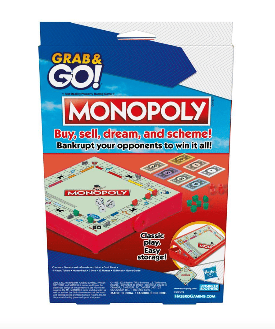 Monopoly Grab and Go Game