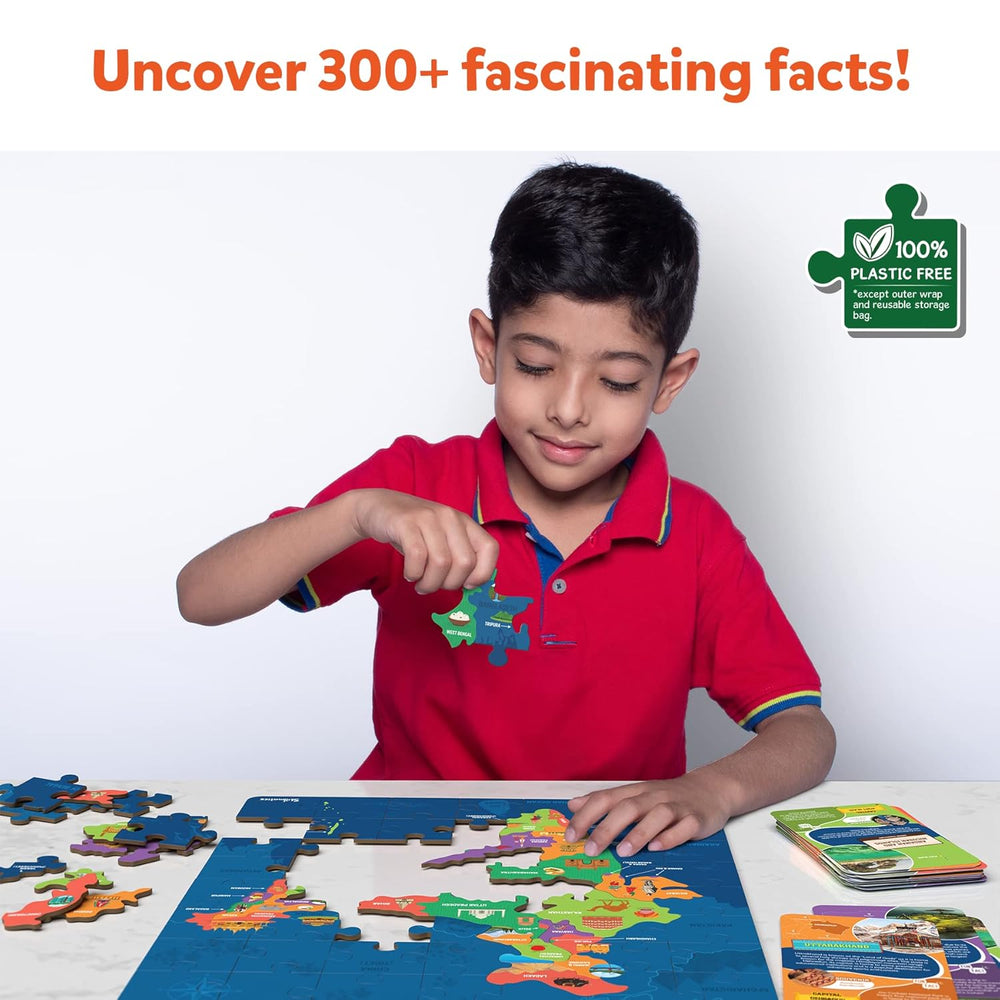 Skillmatics India Map Puzzle - 70 Pieces