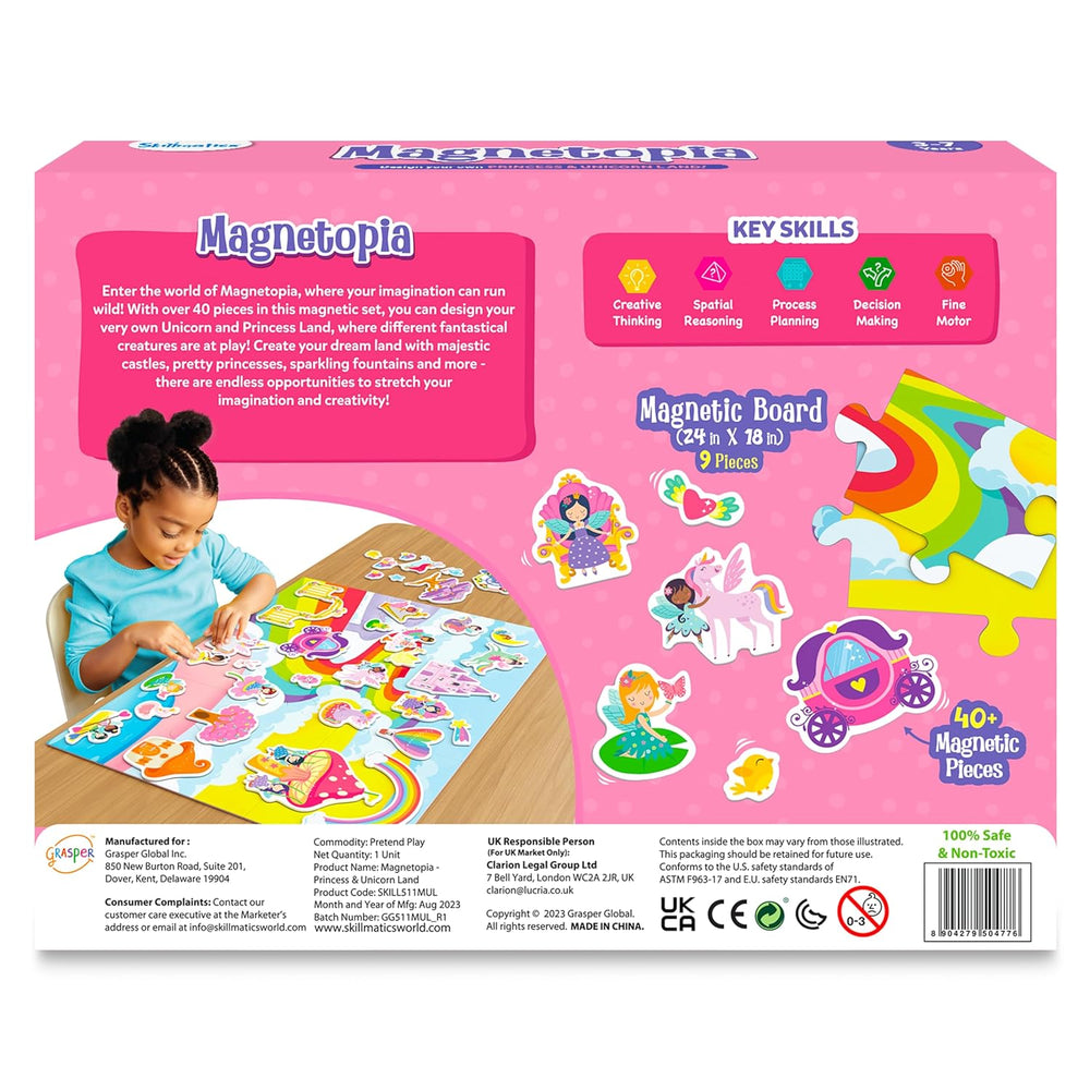 Skillmatics Magnetopia - Design Your Princess & Unicorn Land