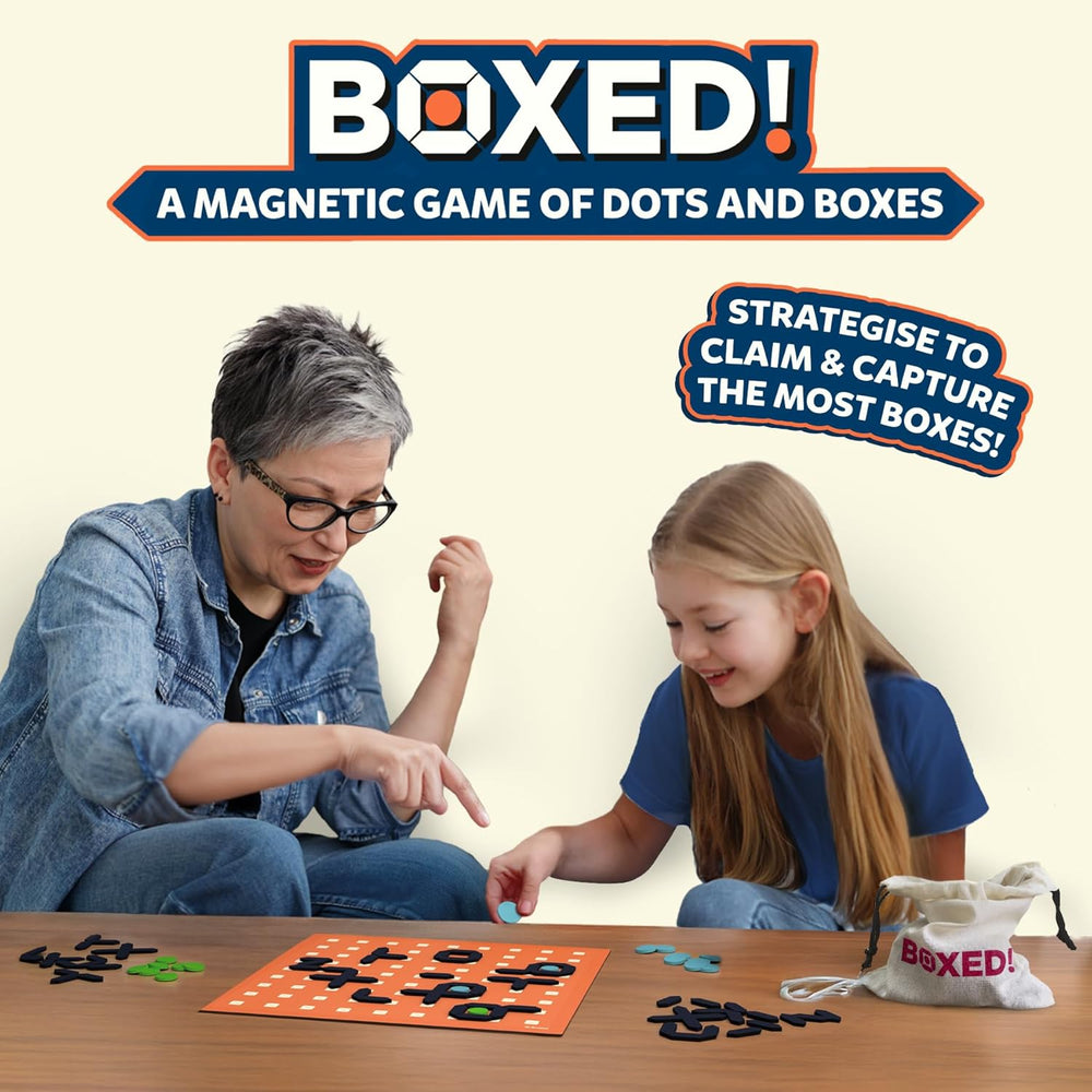 Skillmatics Boxed: A Magnetic Game of Dots & Boxes