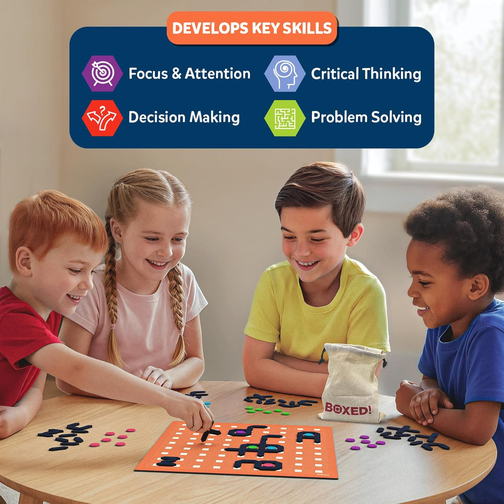 Skillmatics Boxed: A Magnetic Game of Dots & Boxes