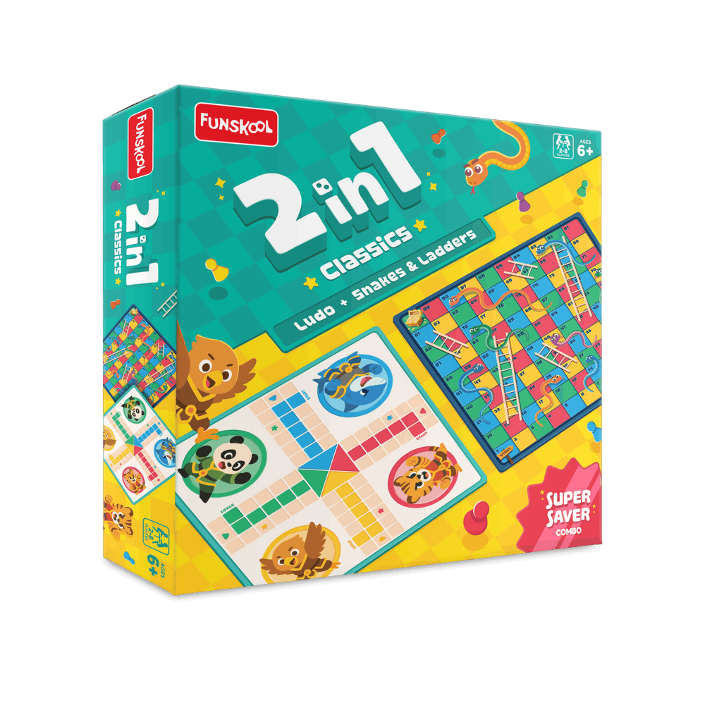 Funskool 2 In 1 Snakes & Ladder And Ludo Combo