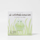 SUNNYLiFE 3D Inflatable Beach Ball Cookie the Croc Light Khaki