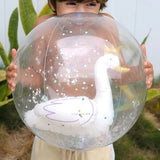SUNNYLiFE 3D Inflatable Beach Ball Princess Swan Multi