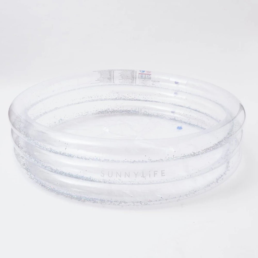 SUNNYLiFE Inflatable Transparent Glitter Pool