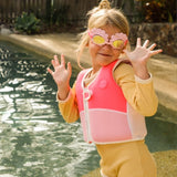 SUNNYLiFE Melody the Mermaid Mini Swim Goggles Neon Strawberry