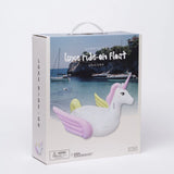 SUNNYLiFE Pastel Color Inflatable Unicorn Luxe Ride-On Float