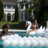 SUNNYLiFE The Resort Original Luxe Ride-On Float Swan