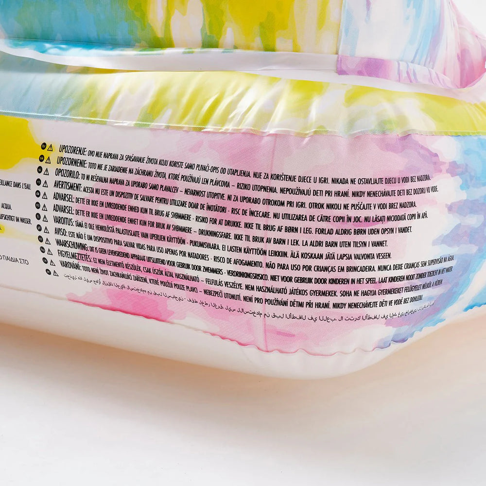 SUNNYLiFE Tie Dye Color Lilo Lounger Sorbet