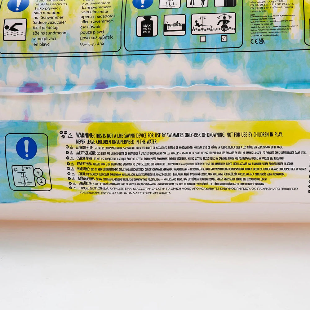 SUNNYLiFE Tie Dye Color Lilo Lounger Sorbet