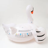 SUNNYLiFE White Color Inflatable Luxe Ride-On Float Swan
