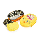YOUP Break Time Unicorn Theme Kids Lunch Box 700 ml Yellow