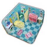 Webby DIY Build & Paint Bathroom with Furniture Wooden Dollhouse Kit