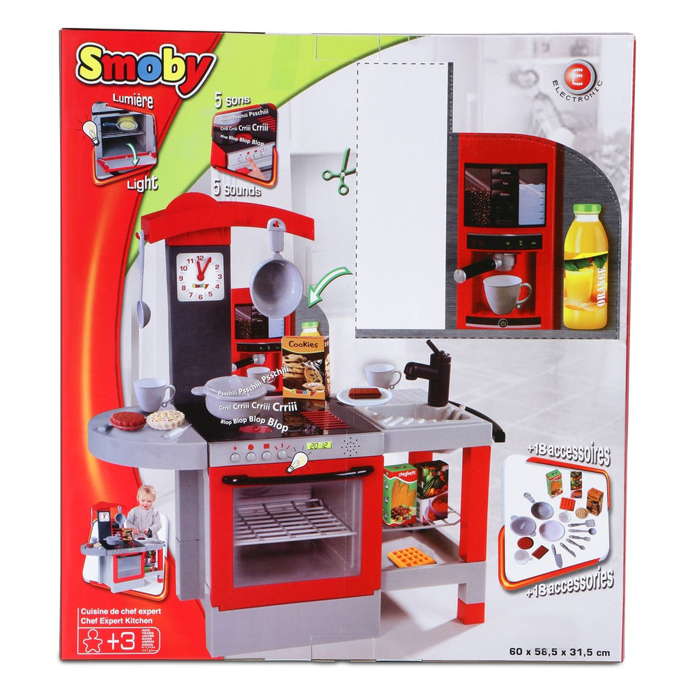 Smoby Chef Expert Roleplay Kitchen with 18 + accessories