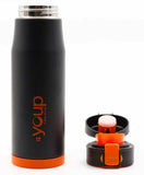 Youp Blacky Thermo Steel Bottle 600 ml - Orange