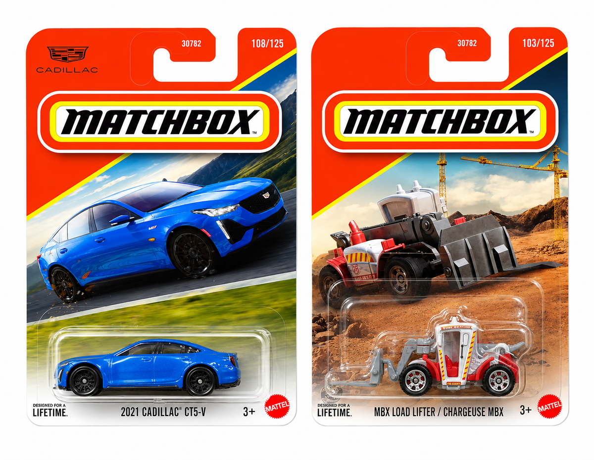Matchbox 2021 Cadillac CT5-V and MBX Load Lifter / Chargeuse MBX