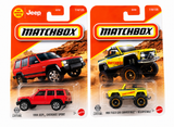 Matchbox 1994 Jeep Cherokee Sport and MBX Field Car Convertible / Decapotable