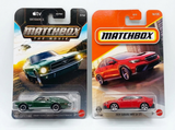 Matchbox 1968 Ford Mustang Fastback and 2024 Subaru WRX S4 STI