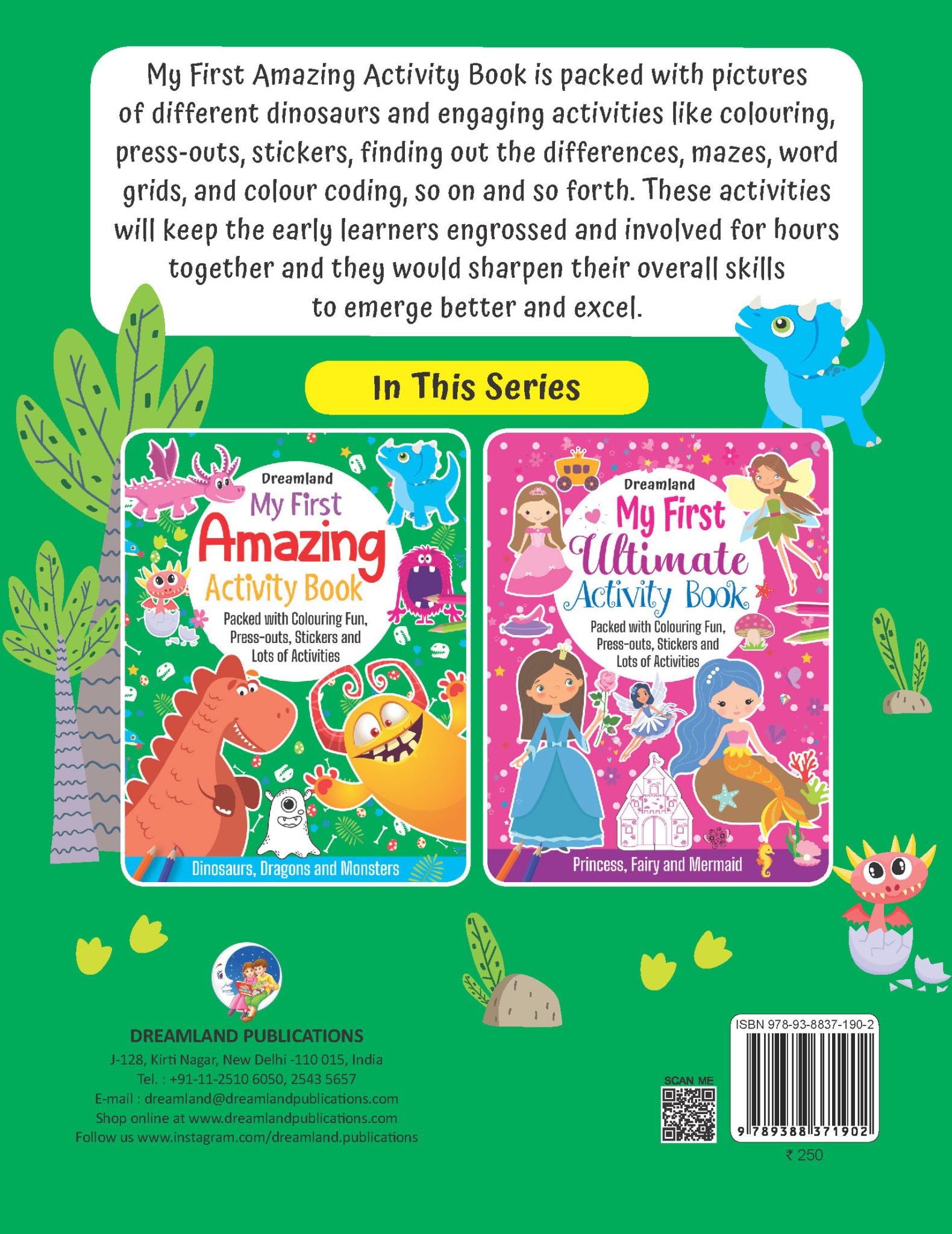 Dreamland Publications - My First Amazing Activity Set-  Dinosaurs, Dragons and Monsters