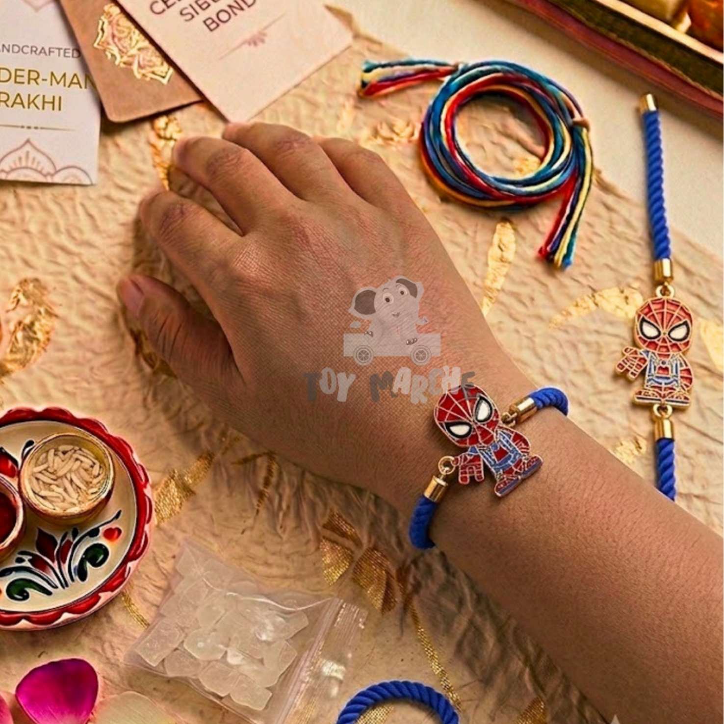 Superhero Character Theme Rakhi In A Box - Spiderman