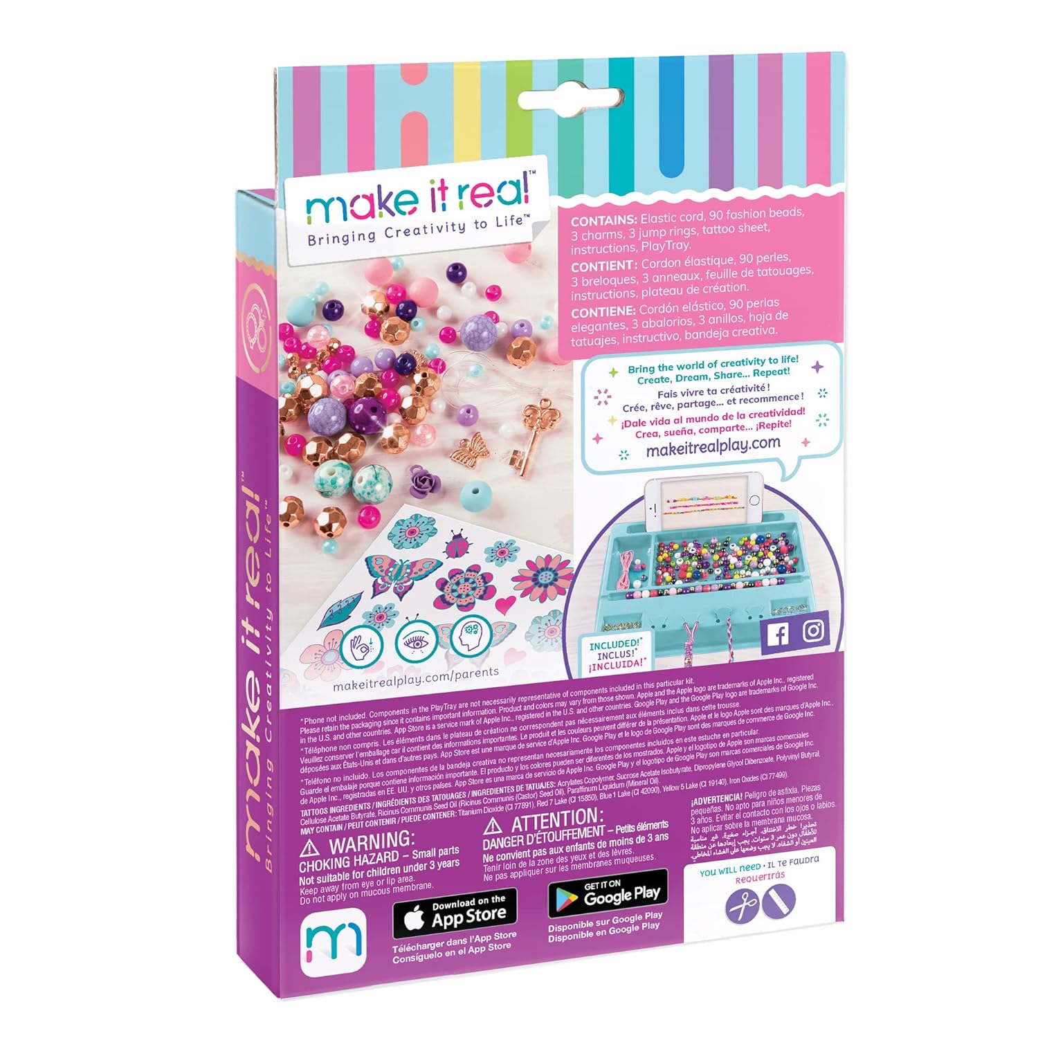 Make It Real - Bedazzled! Charm Bracelets Blooming Creativity