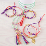 Make It Real - Gold Link Suede Bracelets