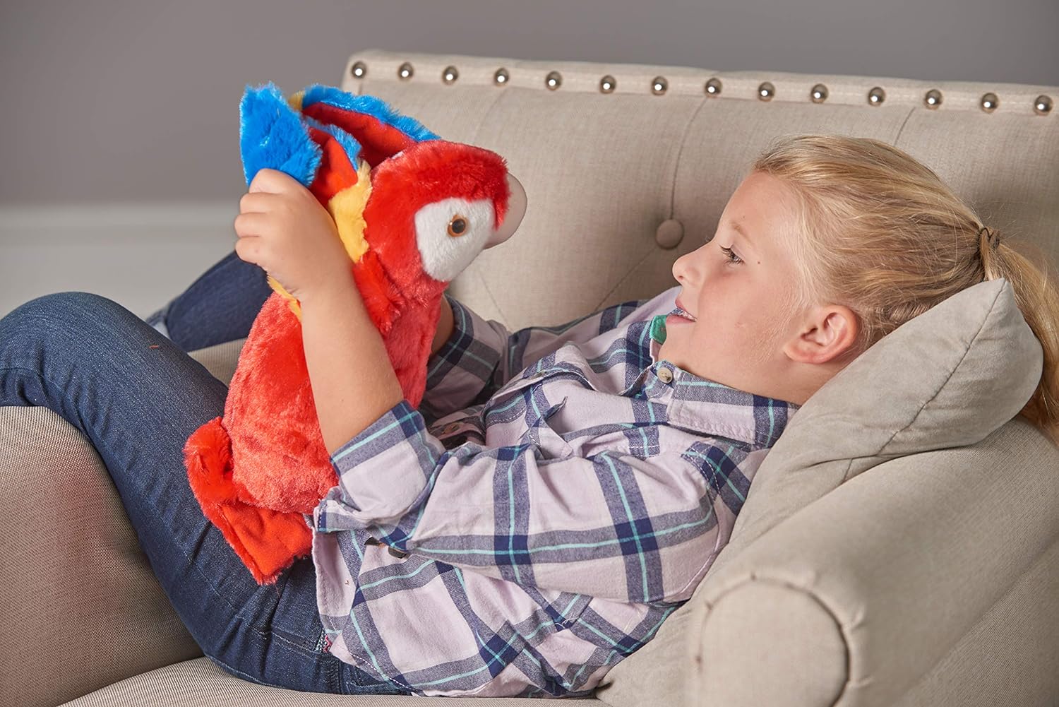 Wild Republic Cuddlekins Macaw Scarlet 12 inch