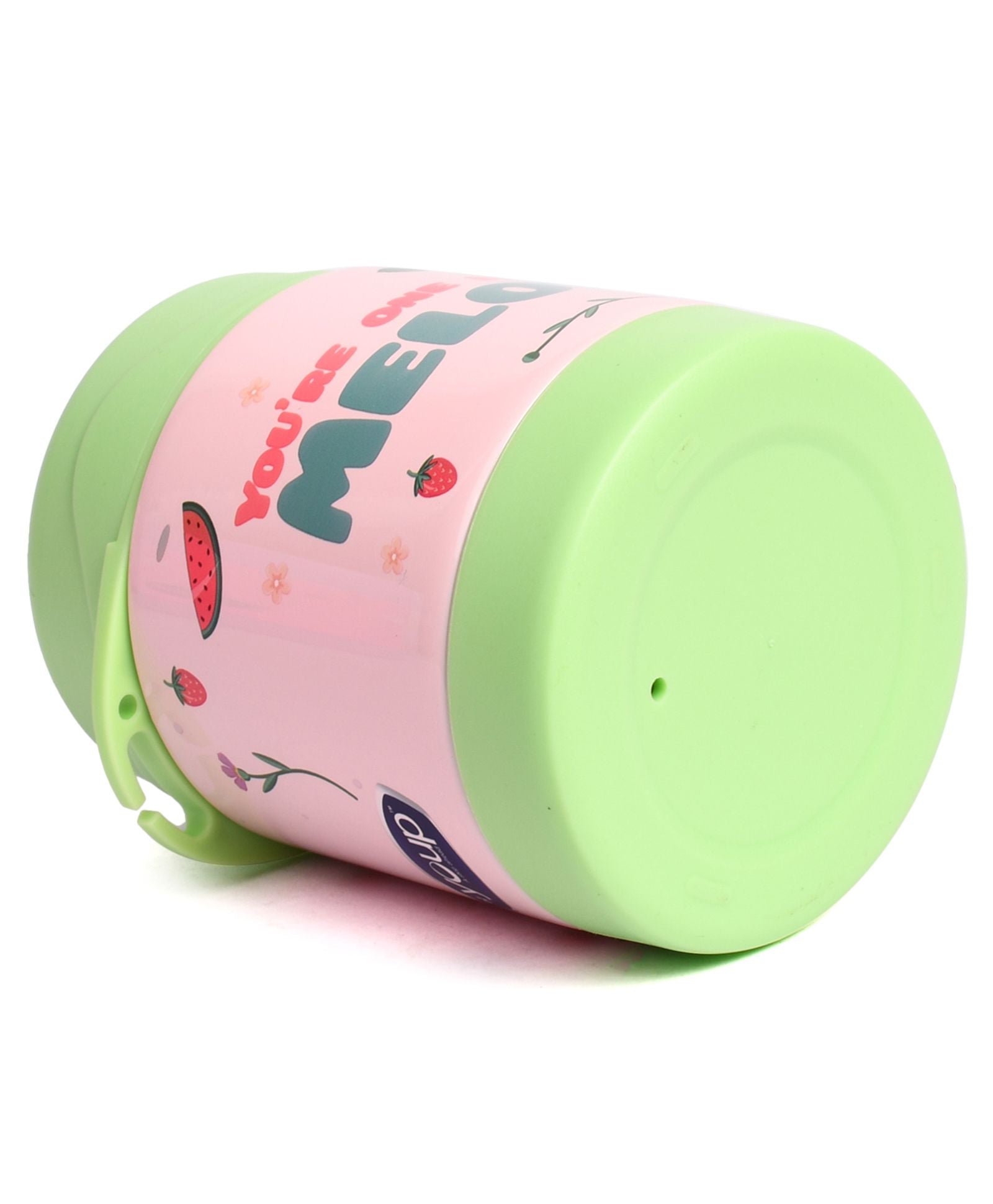 Youp Stainless Steel Insulated Food Jar With Fork Pink - 325 ml