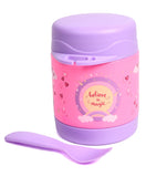 Youp Stainless Steel Insulated Food Jar With Fork Purple - 325 ml