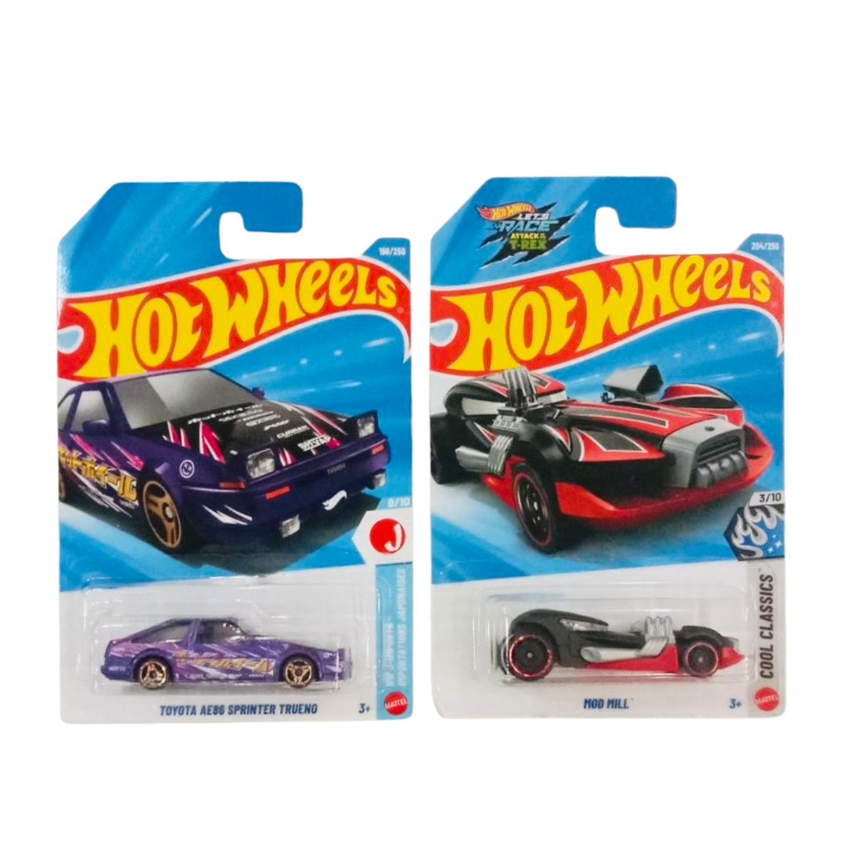 Hot Wheels Toyota AE86 Sprinter Trueno And Mod Mill