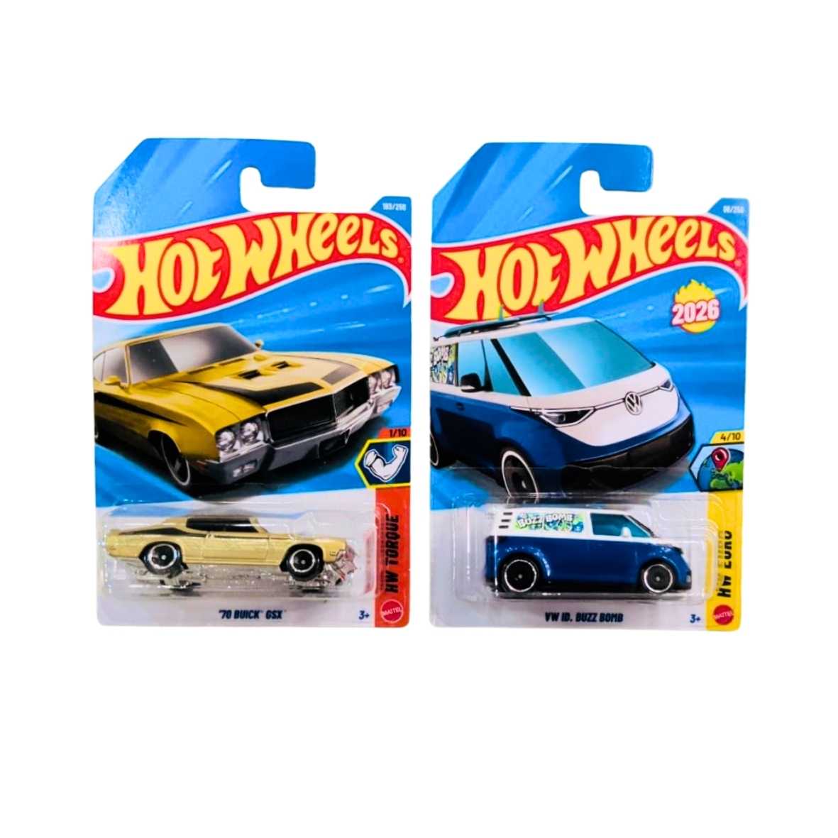 Hot Wheels '70 Buick GSX And VW ID. Buzz Bomb