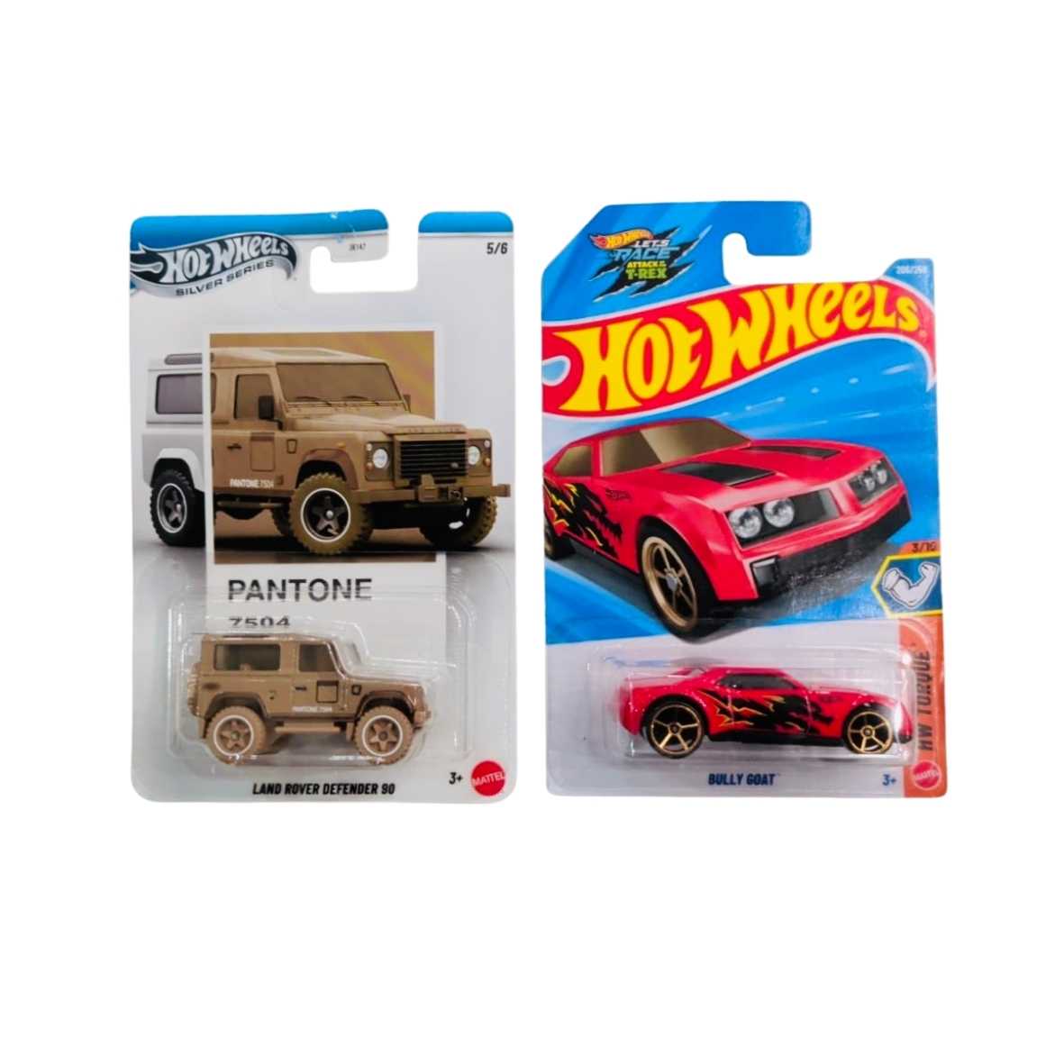 Hot Wheels Bully Goat And Pantone Land Rover Defender 90