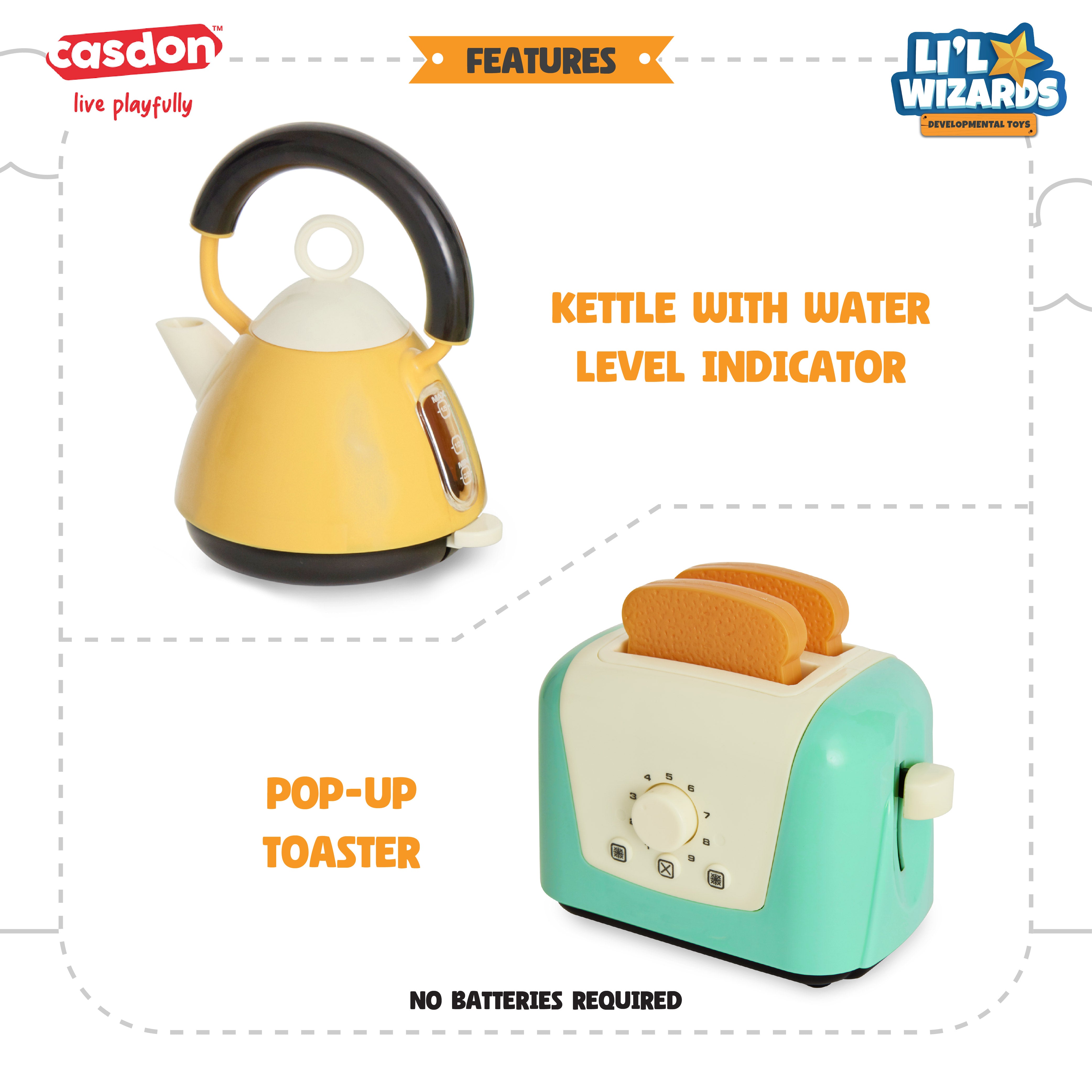 Casdon Toaster & Kettle Set - detail