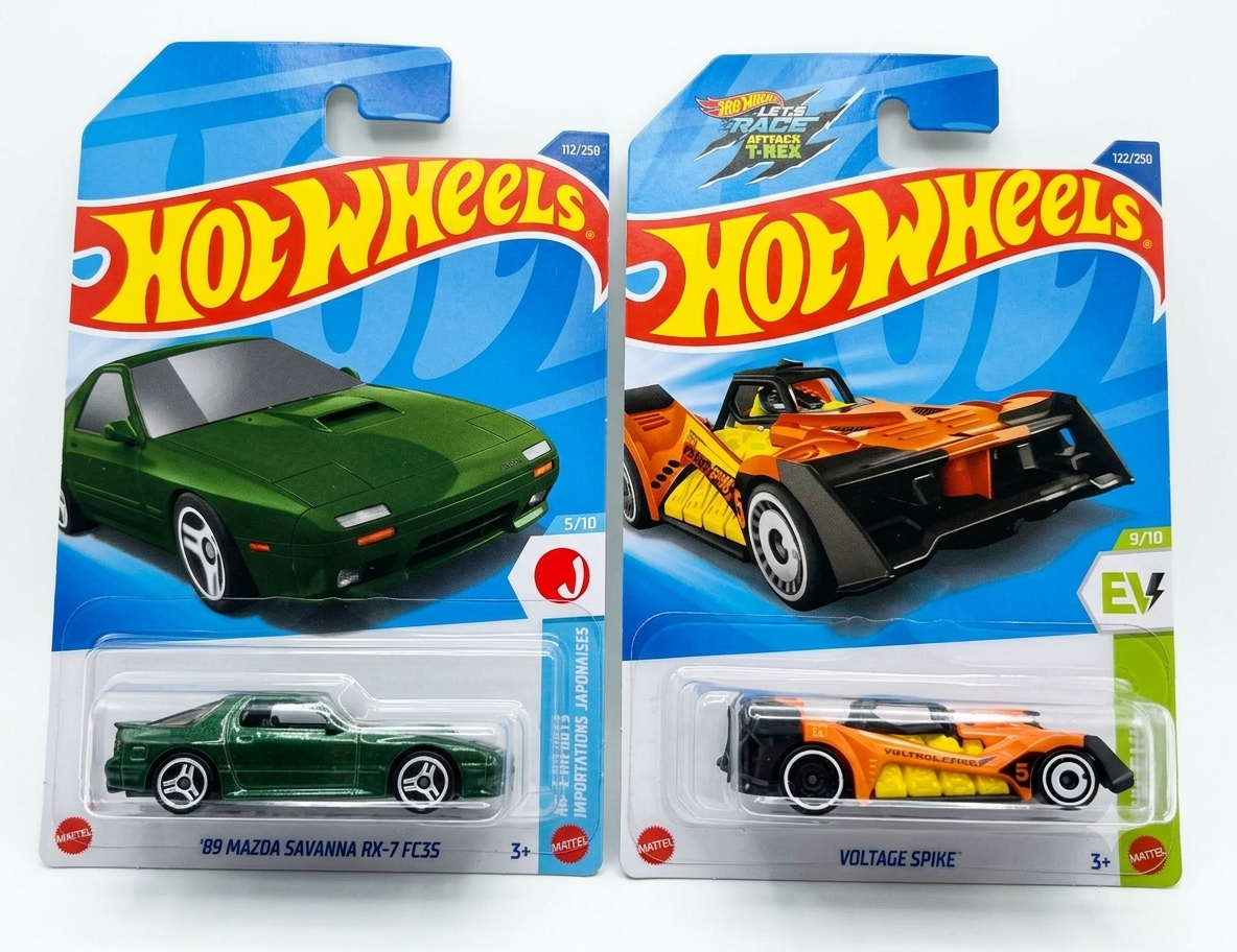 Hot Wheels '89 Mazda Savanna Rx-7 FC3S and Voltage Spike