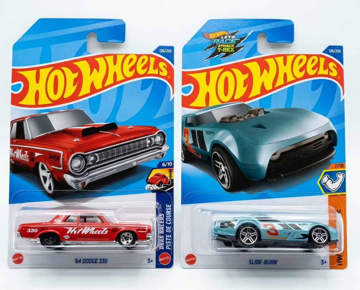 Hot Wheels '64 Dodge 330 and Slide-Burn