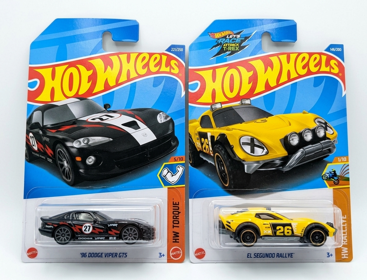 Hot Wheels '96 Dodge Viper GTS and El Segundo Rallye