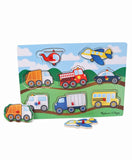 Melissa & Doug Vehicles Peg Puzzles