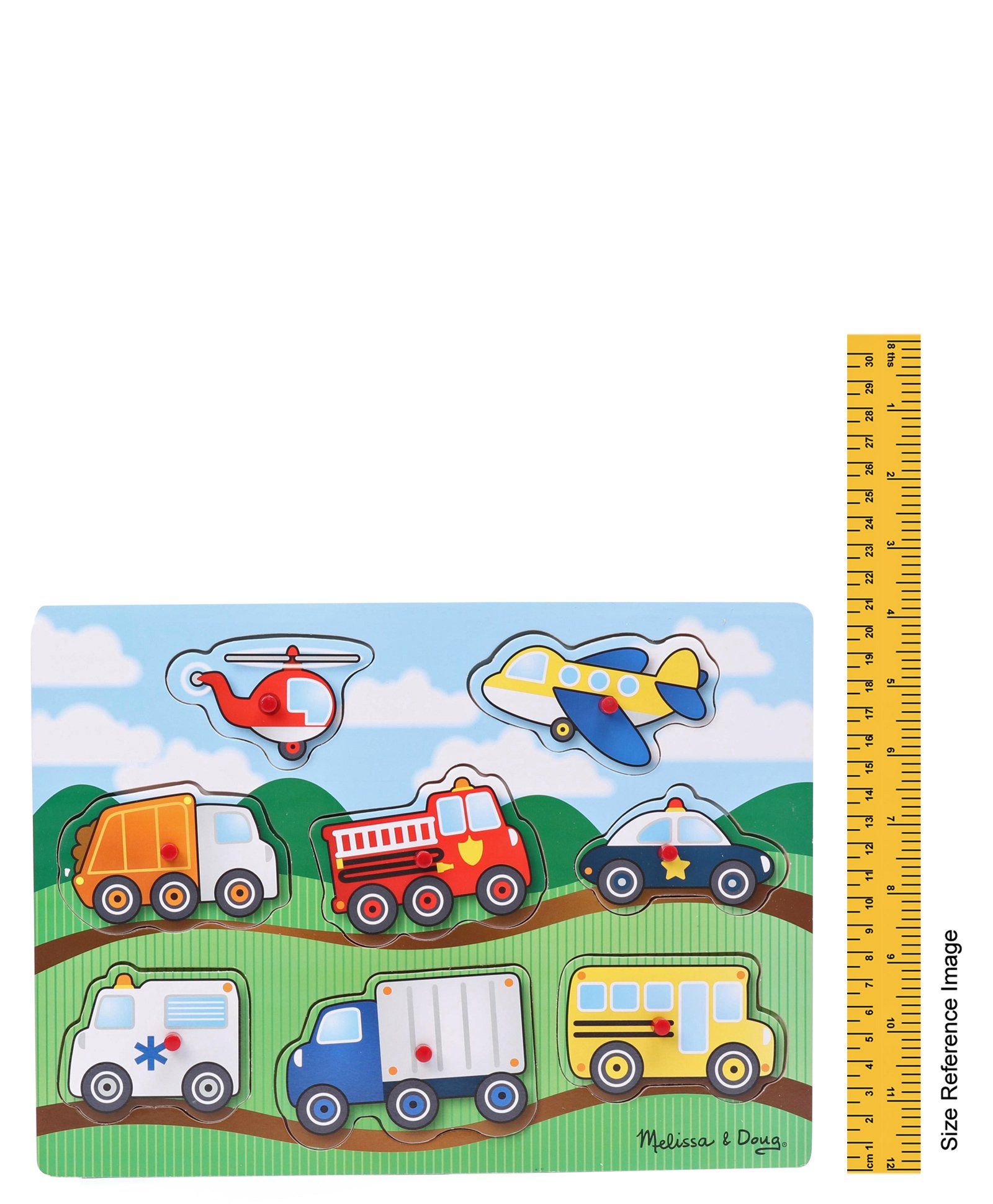 Melissa & Doug Vehicles Peg Puzzles
