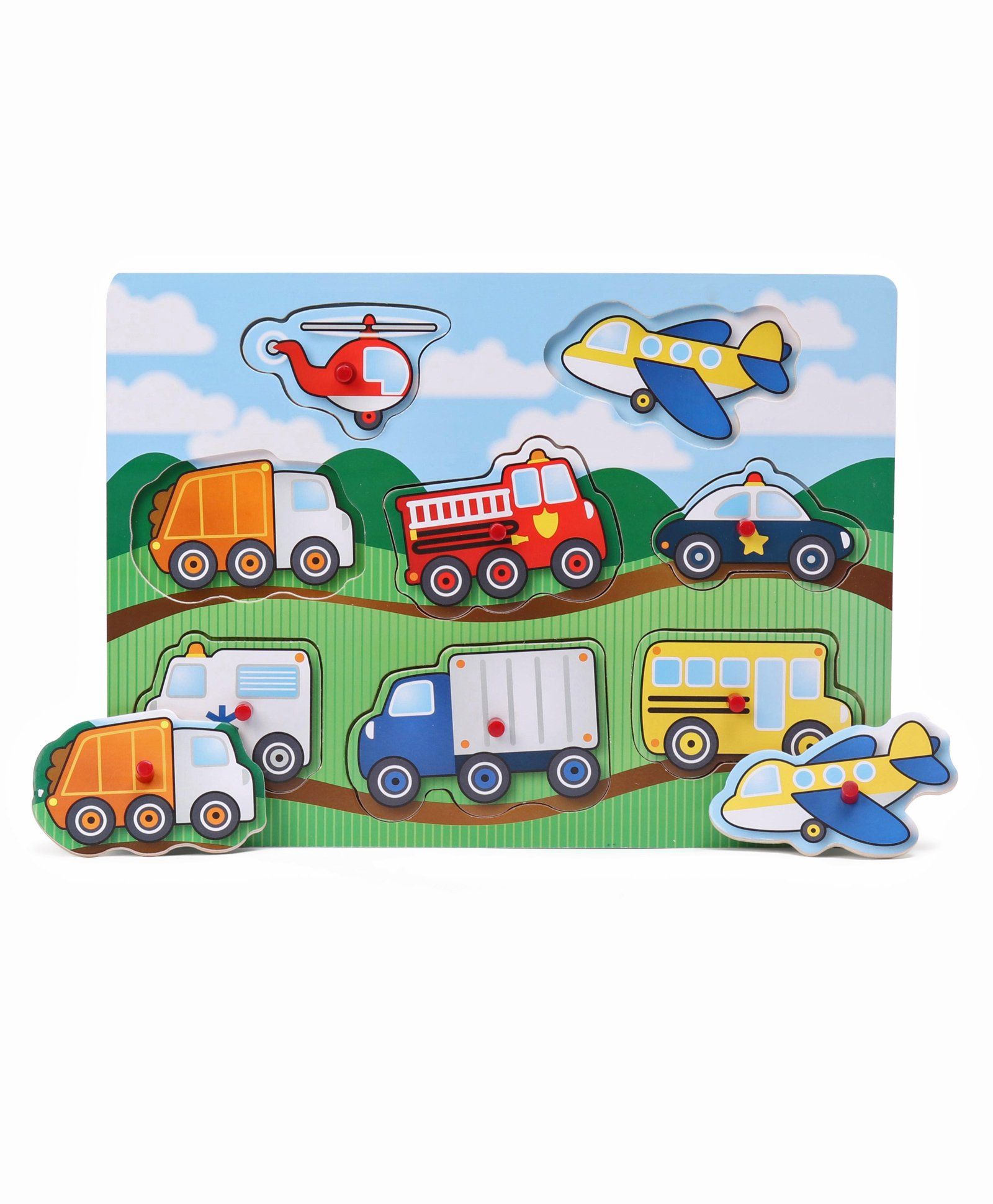 Melissa & Doug Vehicles Peg Puzzles