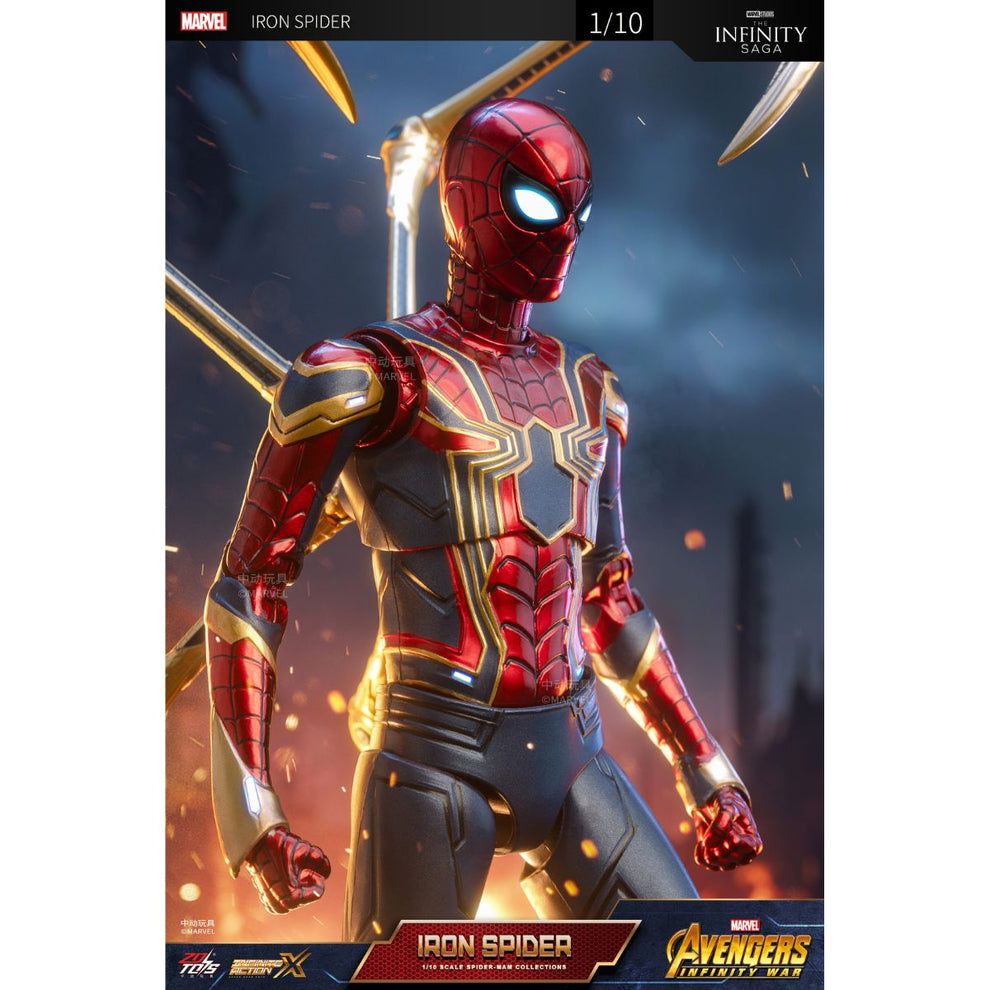 ZD Toys Marvel Studios Infinity War Iron Spider 1:10 Scale