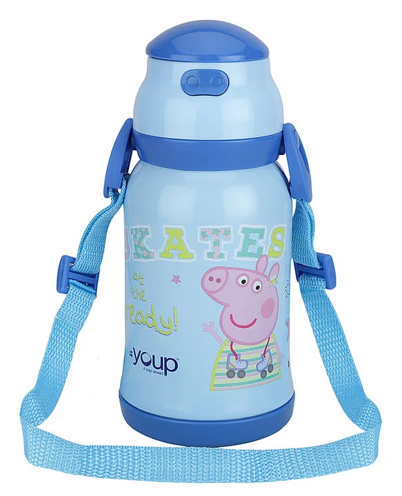 Youp Stainless steel insulated  Peppa Pig kids sipper bottle CHASE  - 450ml