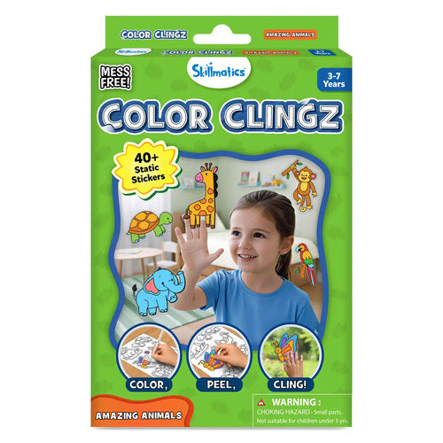 Skillmatics Color Clingz: Amazing Animals