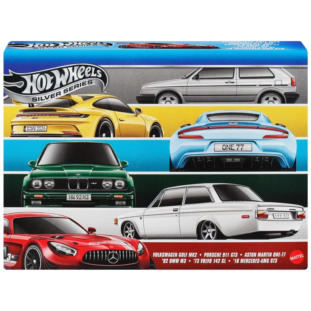 Hot Wheels Silver Series Euro Style 6 Cars Box Set