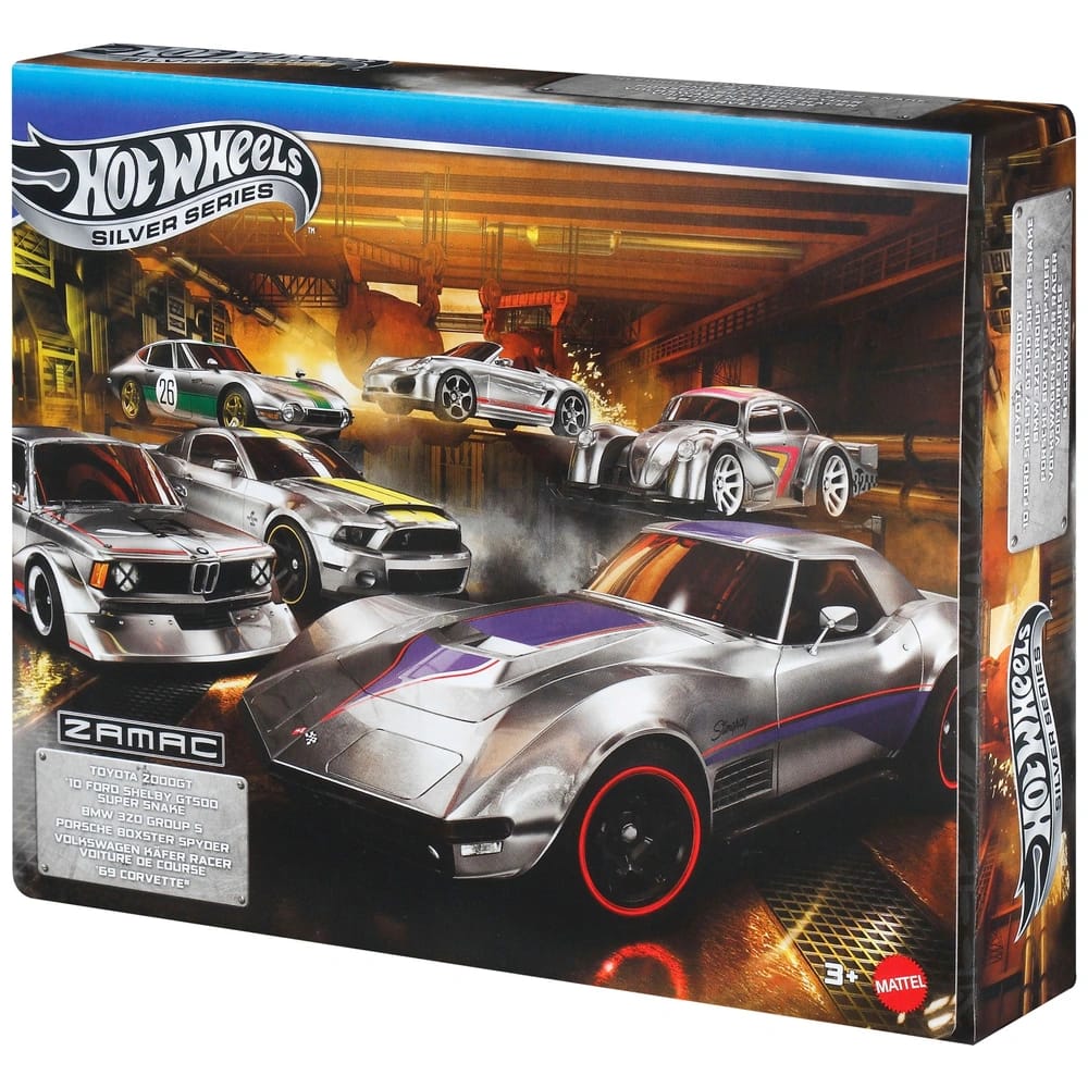 Hot Wheels Silver Series Zamac Auto 6 Cars Box Set